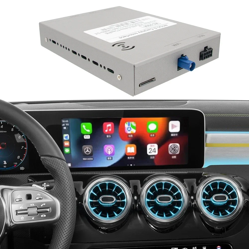 Car Factory Screen Retrofit Wireless CarPlay Android Auto Kit for NTG6.0 MBUX System