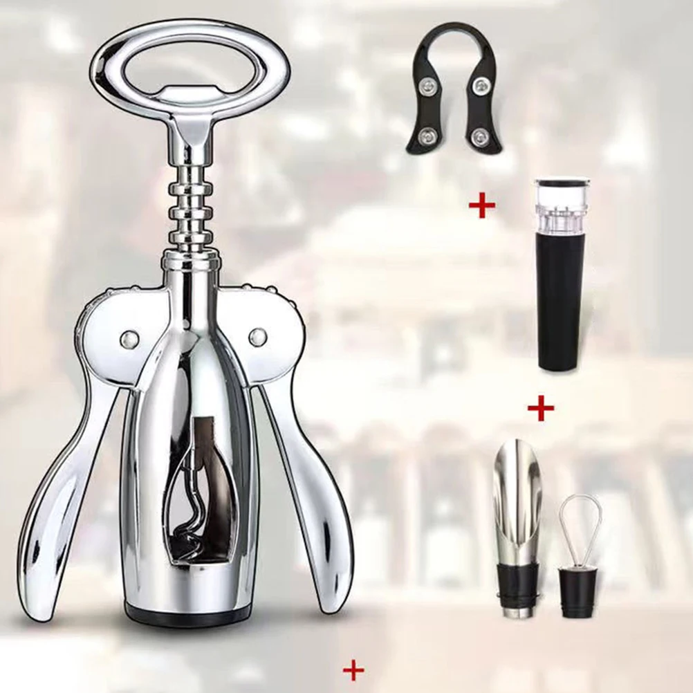 

Red Wine Opener Corkscrew Corkscrews Electrical Tools Silver Stainless Steel Bottle