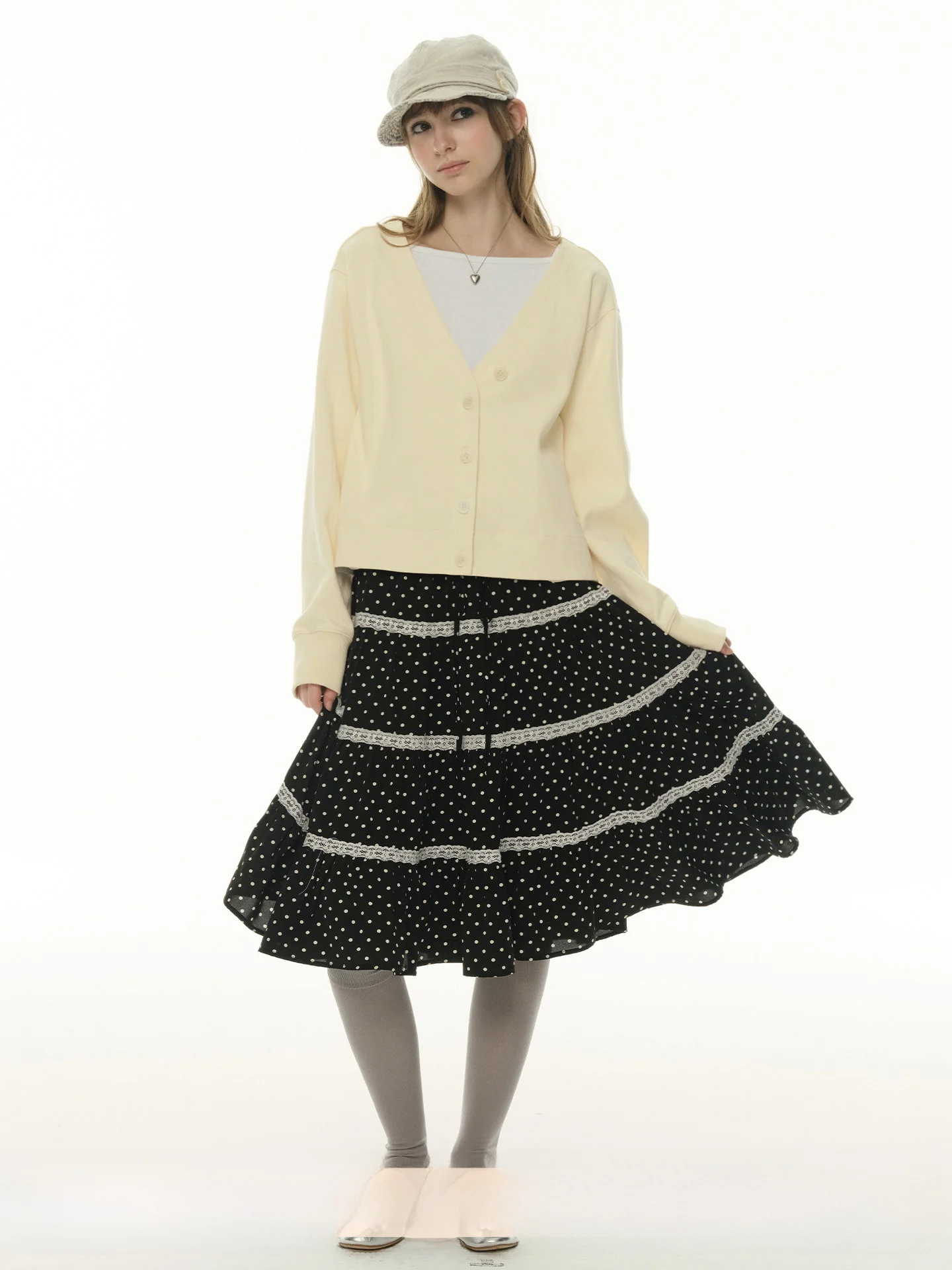 

UNRETRO Кардиган женский на раннюю весну, однотонный, с глубоким V-образным вырезом, длинными рукавами, свободный, повседневный, из смесового хлопка