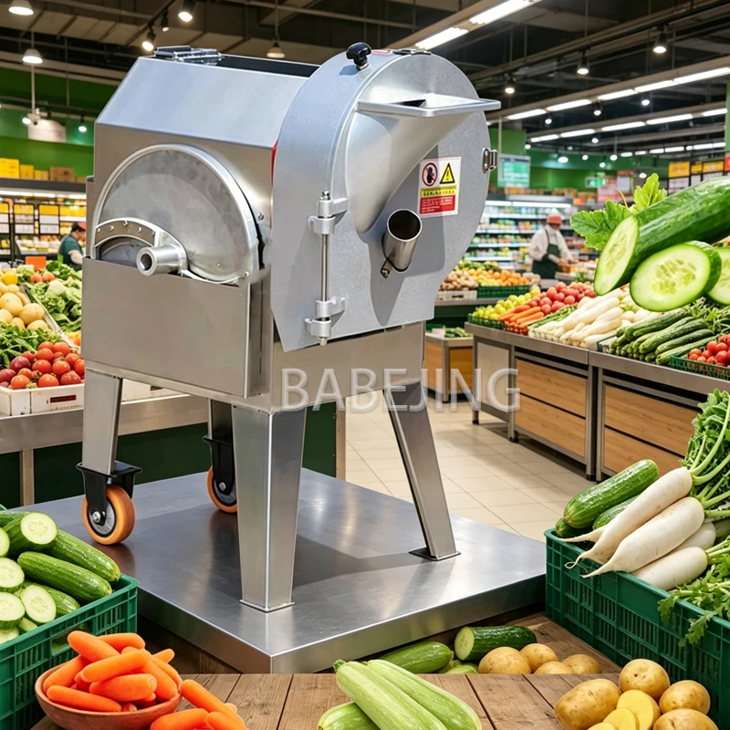 Commercial Electric Vegetable Fruit Cutting Machine Ginger Potato Slicer for Kitchen Restaurant
