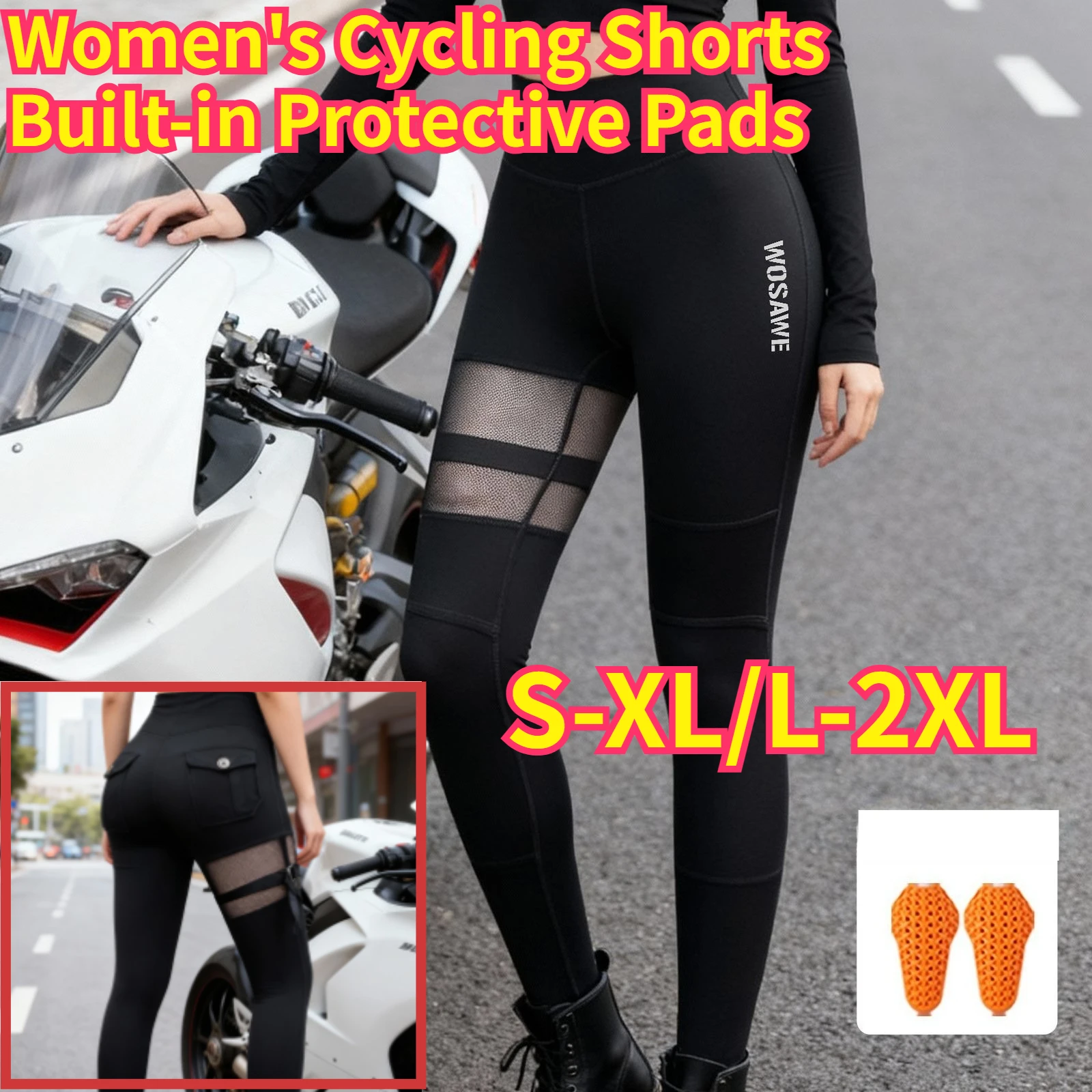 

Spring and Summer Women's Cycling Clothing Tooling Locomotive Style Trousers Motorcycle Cycling Sweatpants