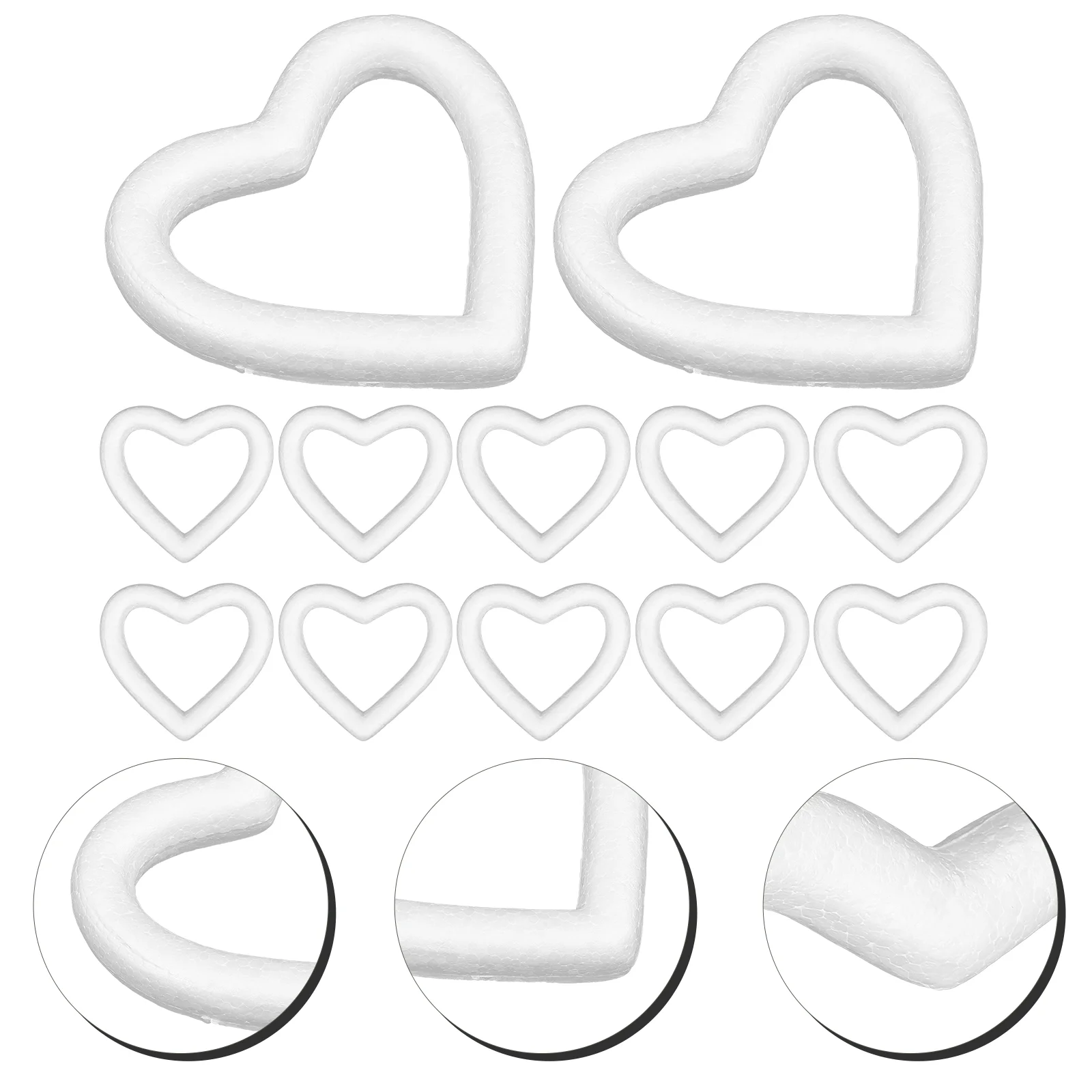 48pcs Hollow Love Heart DIY Craft Heart Model Ornament for Valentine's Day (6cm Hollow Heart) party heart