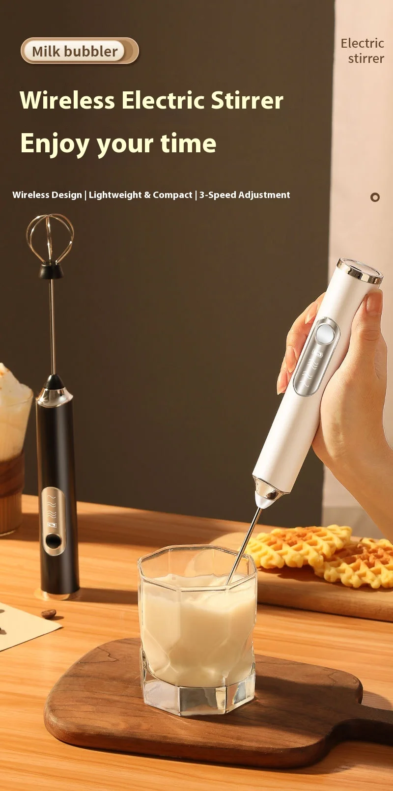 : Milch auf schäumer