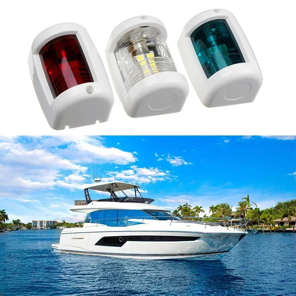 Marine-enquêter de Navigation-DC 12V- 1W IP66-Travail-LED Plastique-Rouge Blanc-Vert Port- Yacht Marine/Bateau-LED-Feux de Navigation-