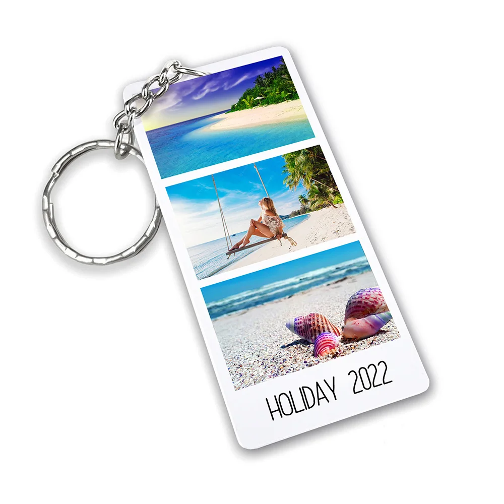 1PC Custom PMMA Keychain - Personalized Photo, Memorial Design, DIY, Laser Engraved, Ideal Daily Use Accessory & Sentimental Gif