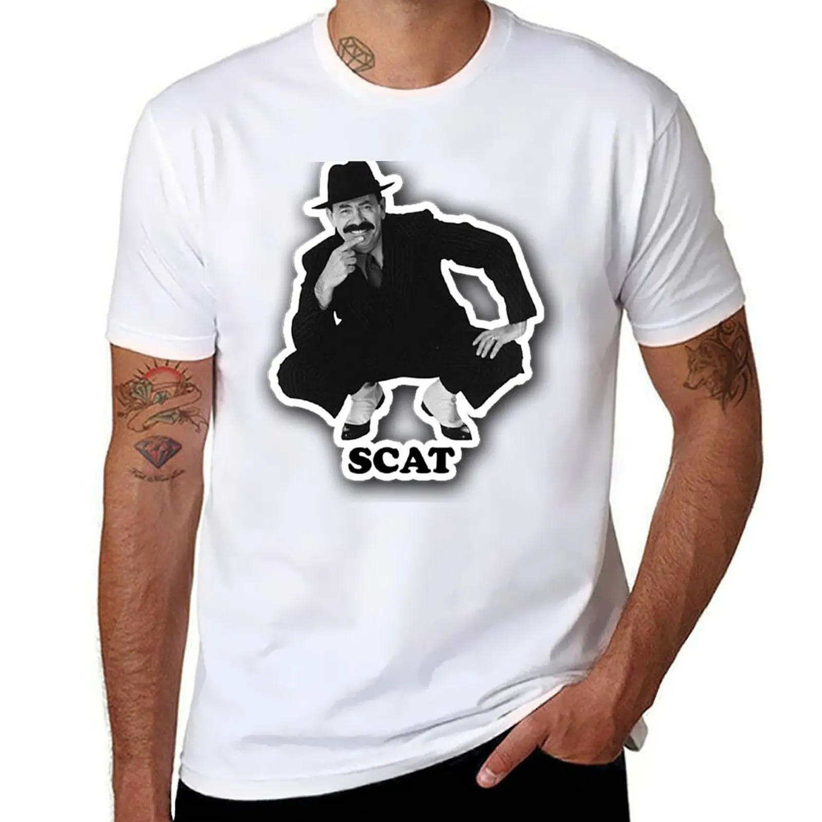 

Scatman Vintage Skat T-Shirt man t shirt luxury t shirt men 100% cotton luxury brand T-Shirt