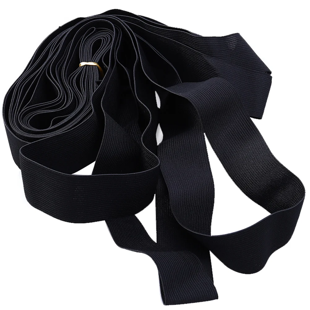 

Black Thickened Elastic Bands Strong High Elastic Stretch Sewing Band Suitable for Waistbands Sleeves Necklines DIY Crafts