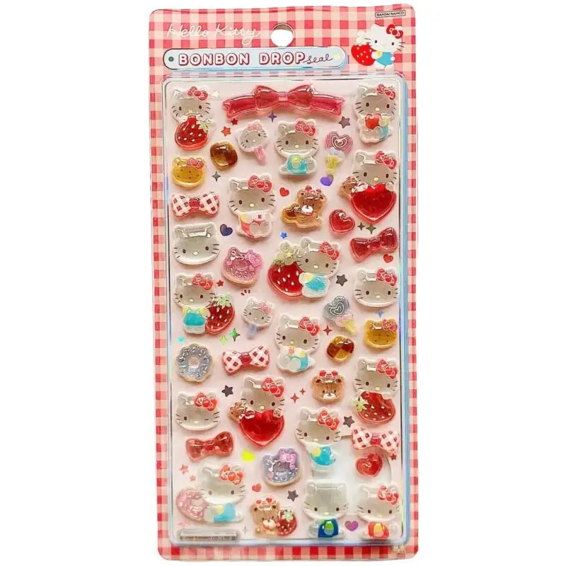 أكتوبر الجديد سانريو الغذاء سلسلة ثلاثية الأبعاد ملصقات كريستال كورومي ميلودي مرحبا كيتي هلام ملصقات حقيبة سماعة الاذن المواد اليدوية لعبة