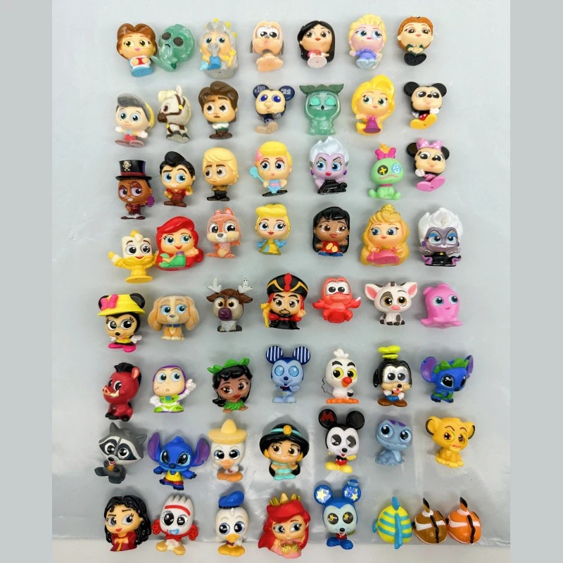 Random 30/50Pcs Disney Deuropables Anime Figuren Serie 4 5 Mickey Stitch Buzz Big Glass Eye Pop Speelgoed Kids Cadeau Niet-Repetitief