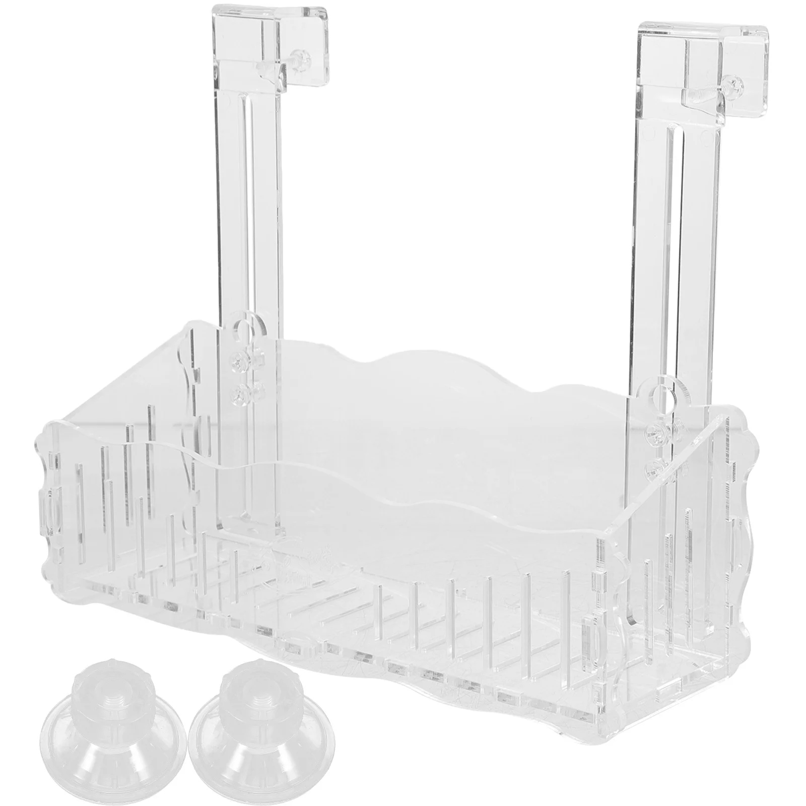 

Fish Tank Transparent Acrylic Planter Water Plant Holder Suction Cup Hanging Clear Aquarium Plant Cup for Fish Tanks