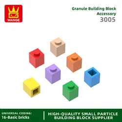 Wange 232Pcs/Lot 3005 1x1 High 1-Hole Building Blocks Moc Parts Compatible with Basic Bricks Children Toys Assembly Gift Box
