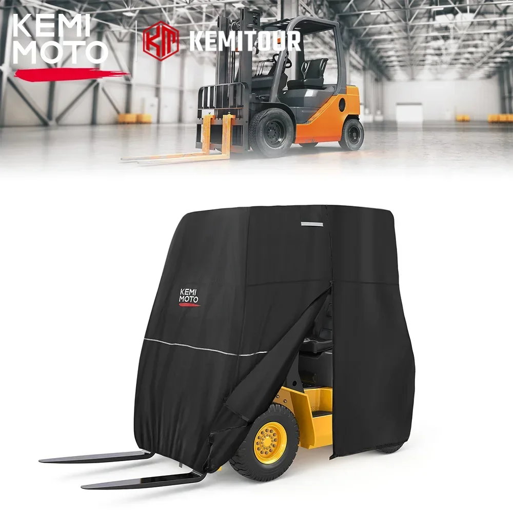 

KEMIMOTO UTV 104.3*49.2*80.3 IN Forklift Vehicle Storage Cover 420D Oxford For Forklifts Up to 8000Lb Water-Resistence Windproof