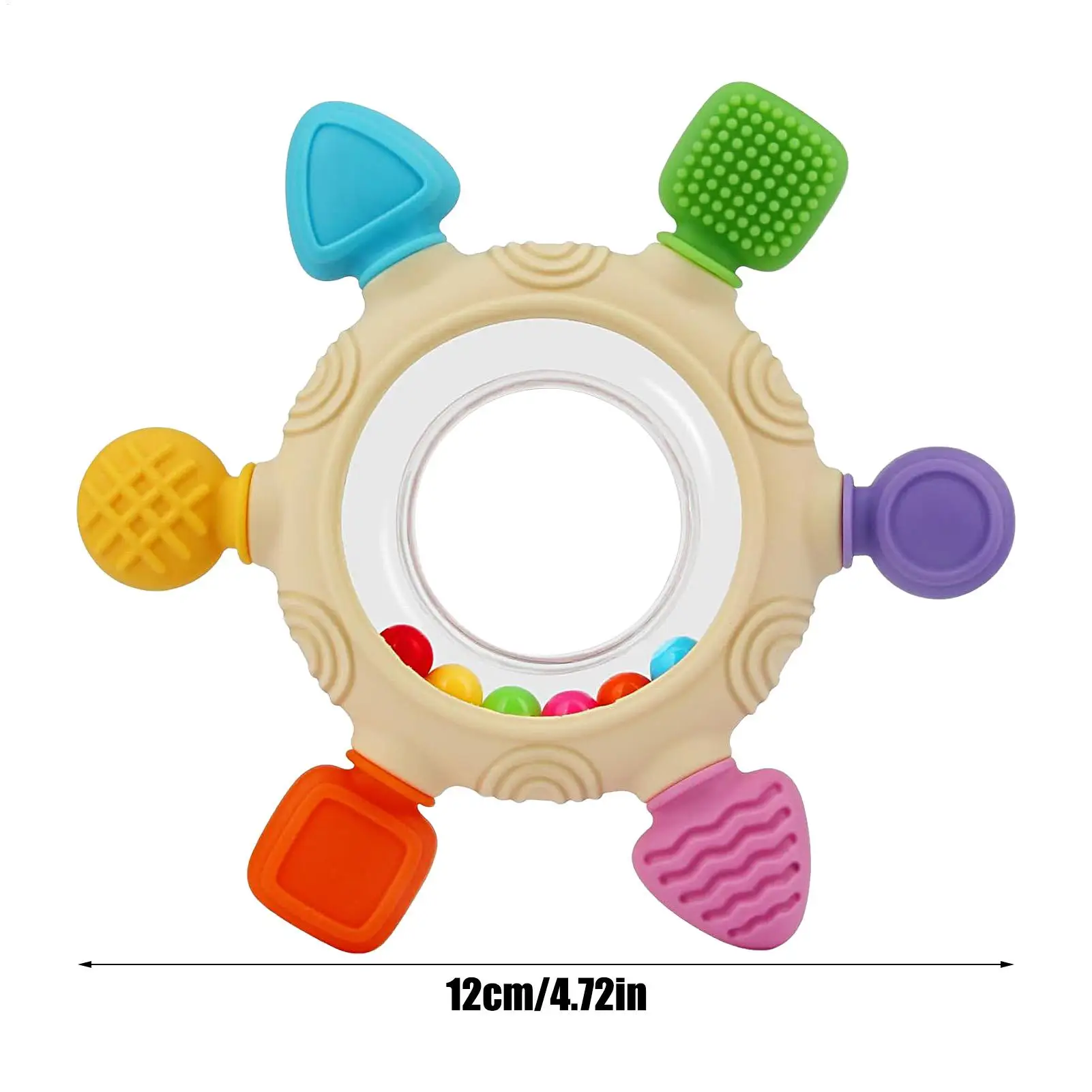 Bijtring Zintuiglijke Baby Bijtring Fopspeen Rammelaar Zintuiglijke Bijtring Relief Ringen Rammelaar Voor Slapen Kinderdagverblijf Reizen Jongen Meisje