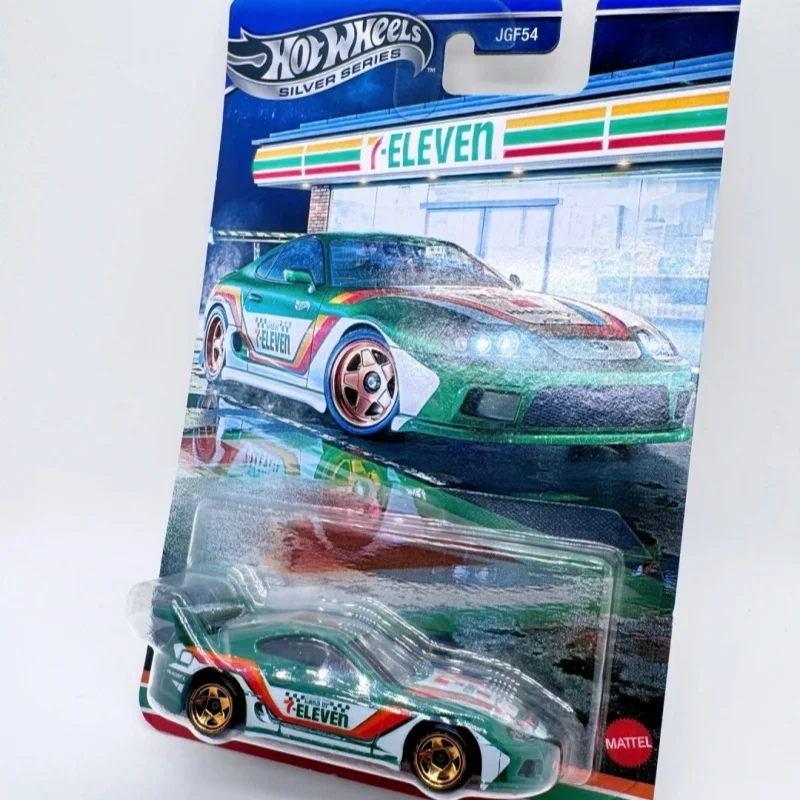 Hot Wheels 7-Eleven Collab 2017 Nissan Gt R R35 Diecast Model Car 1/64 Alloy Especially Edition Hobby Model Fans Birthday Gifts