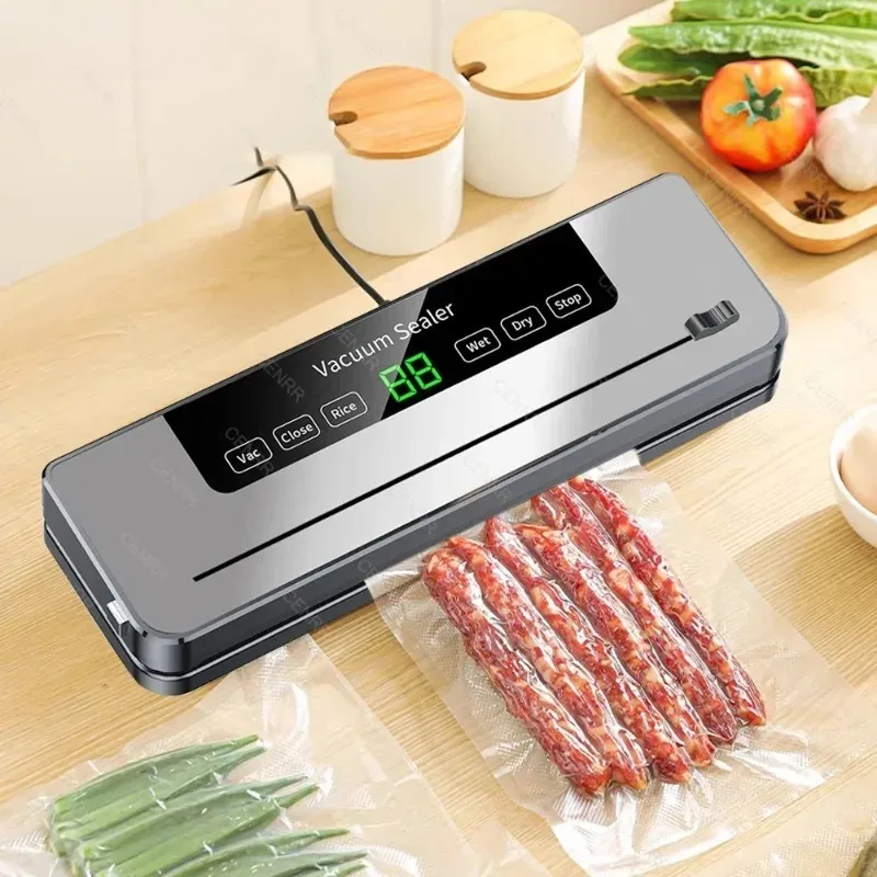 

Полностью автоматическая машина для запечатывания с высокой всасывающей способностью, съемная и моющаяся, бытовая полностью автоматическая машина для вакуумной запечатывания.