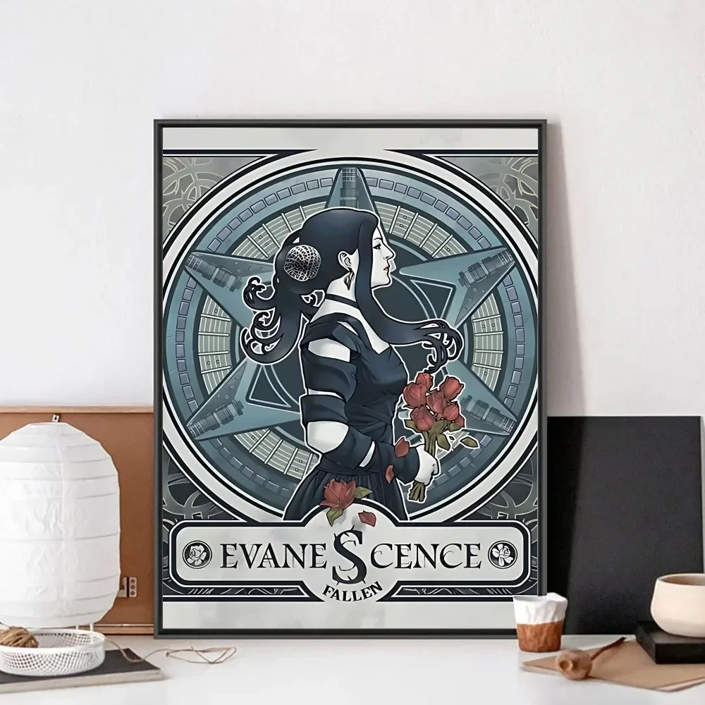 ملصق Evanescent Amy Lee بدون مؤطر ملصق Kraft Club Bar Paper Vintage ملصق جدار الفن اللوحة ملصقات دراسة غرفة النوم #2