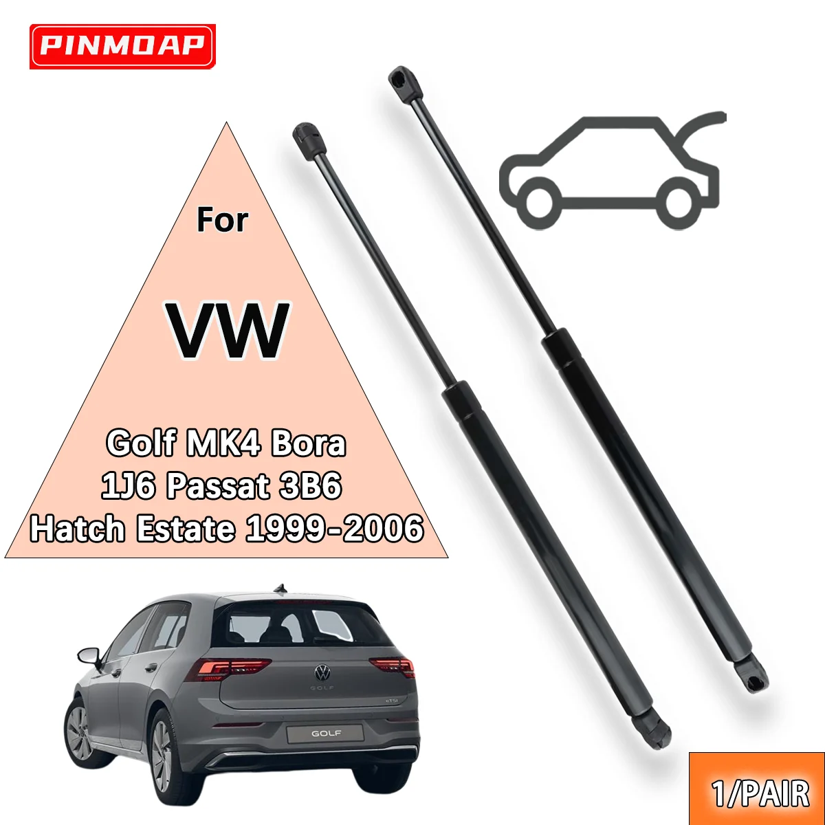 

Trunk Gas Struts Spring Bar For VW Golf MK4 Bora 1J6 Passat 3B6 Hatch Estate 99-06 Rear Strut Bar Pressure Rod OE 1J827550C