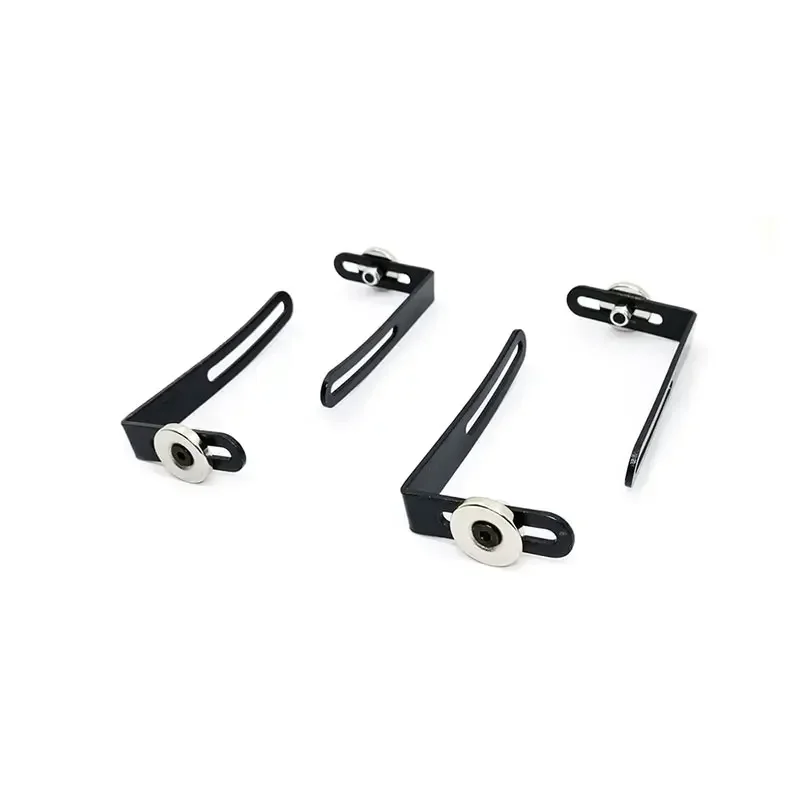 4 stuks RC Auto Shell Body Mount Metalen L-Beugel met Magneet Voor 1/10 RC Crawler Auto Axiale SCX10 90046 90047 D90 Vaste Beugel Deel