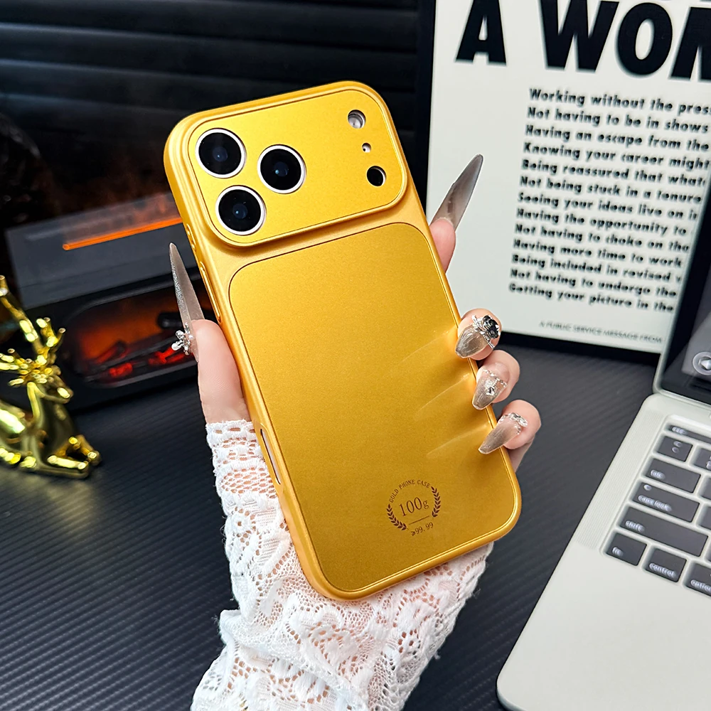 Gold Color Hard PC Magnetic Case For Magsafe iPhone 17 Air 1