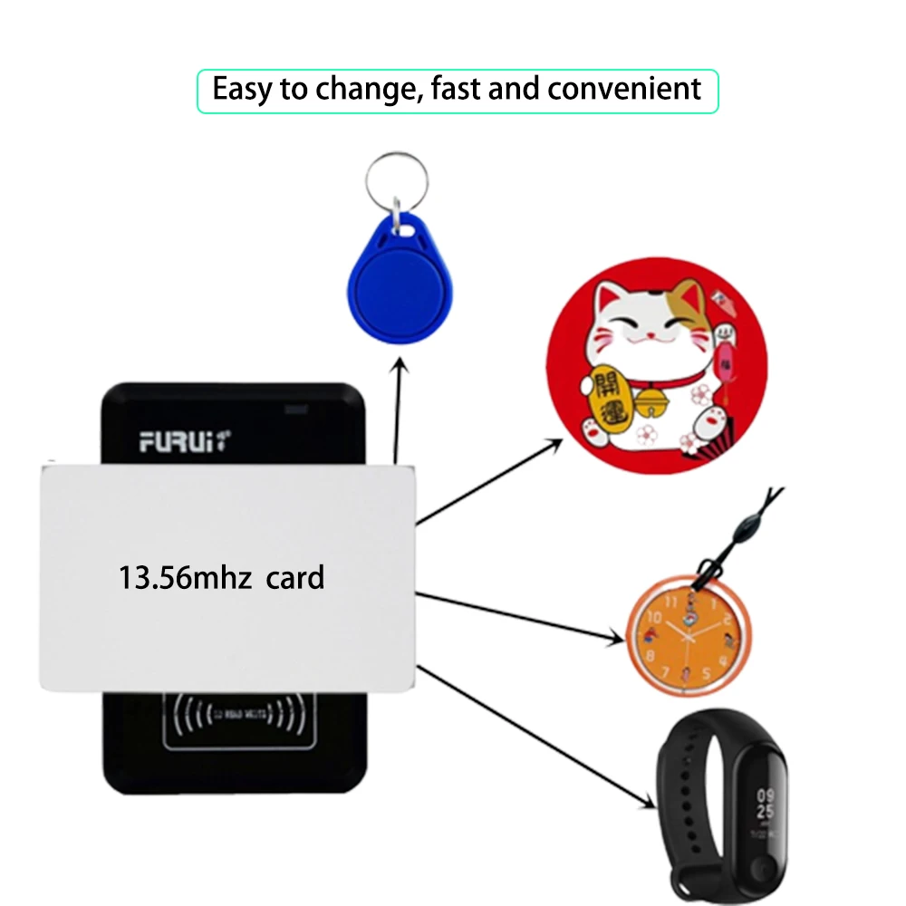 Rfid Pm Pro Key Writer Id Ic Duplicator Nfc Smart Chip Reader 13.56mhz 125khz Badge Tag Written To Figure 1k S50 Token Clone