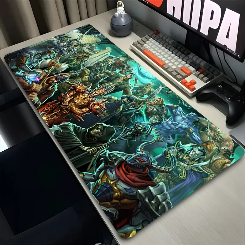 Cool Gamer Mouse Pad Computer Accessories Non-slip Keyboard Pad Heroes Of Might And Magic 3 Mousepad XXL Gaming Desktop Decor