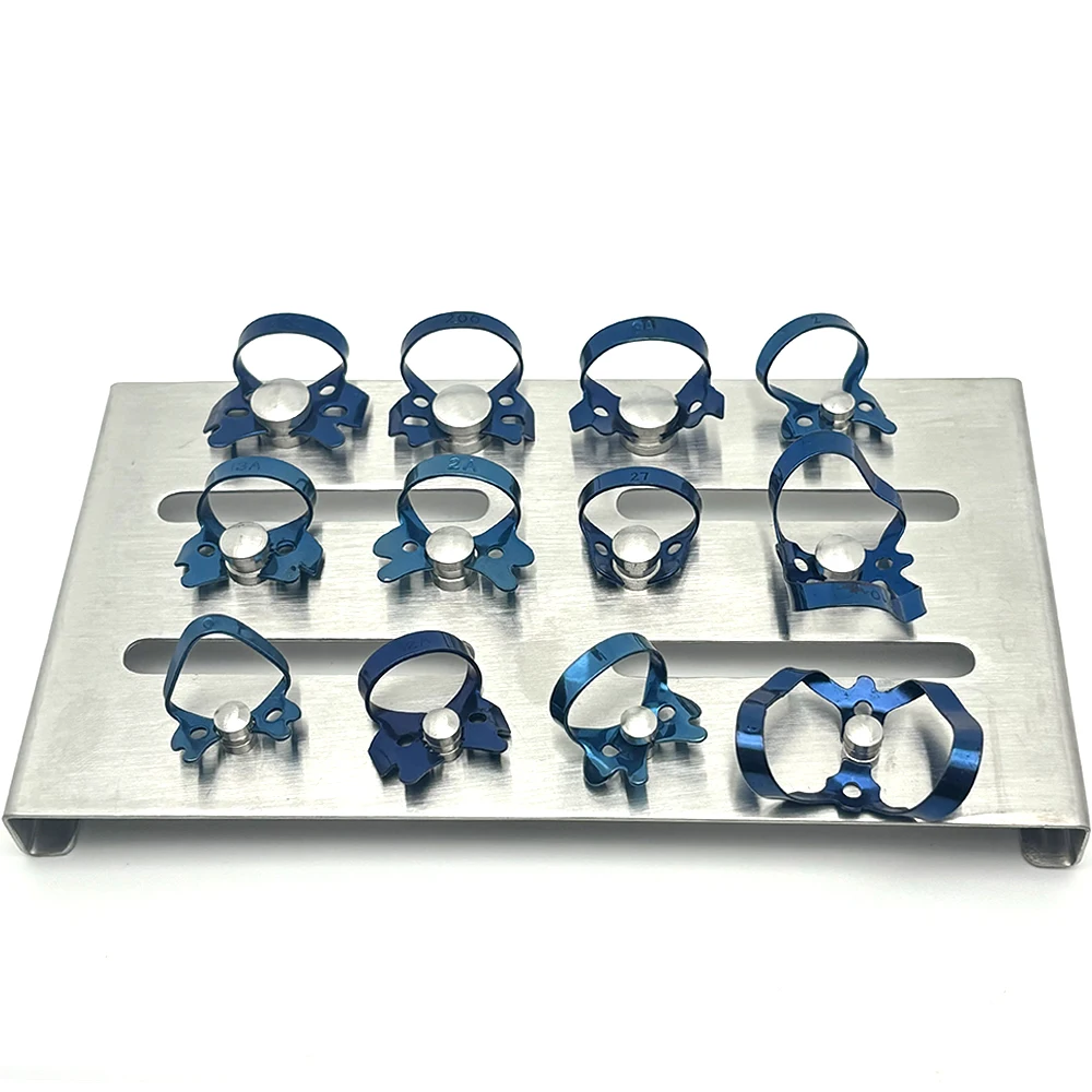 

Dental Endodontic Rubber Dam Clamps Restorative Barrier Clip Holder Stainless Steel Tray Holder Dentist Oral Care Tools