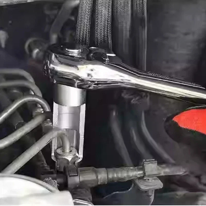 Open Tubing Disassembly Sleeve Slotted Oxygen Sensor Wrench Diesel Injection Tubing Hexagonal Special Auto Repair Tool