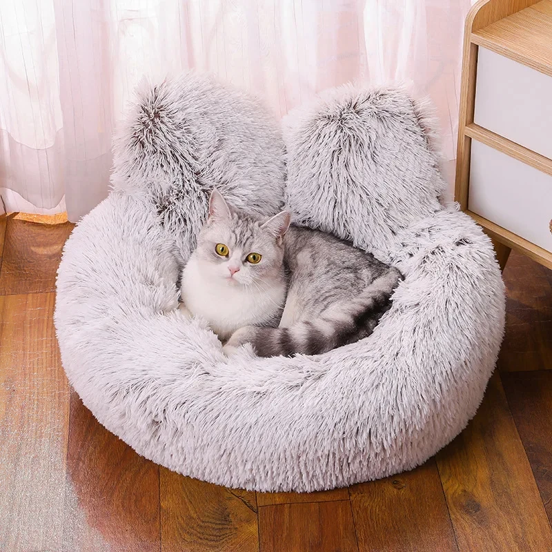 Super Soft Plush Cat Bed Winter Warm Mat Dog Cushion Sleeping Floor Mats For Cats Nesk Puppy Kennel Dog Pet Bed Sofa Mattress