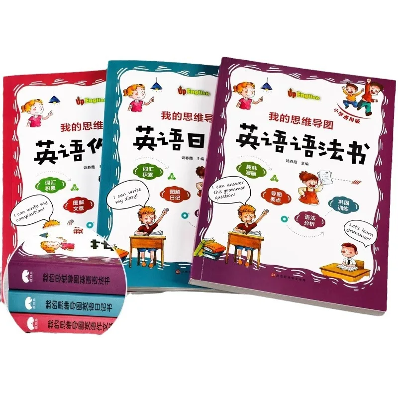 My Mind Map, English Diary, Essay Grammar Book, Elementary School English Book