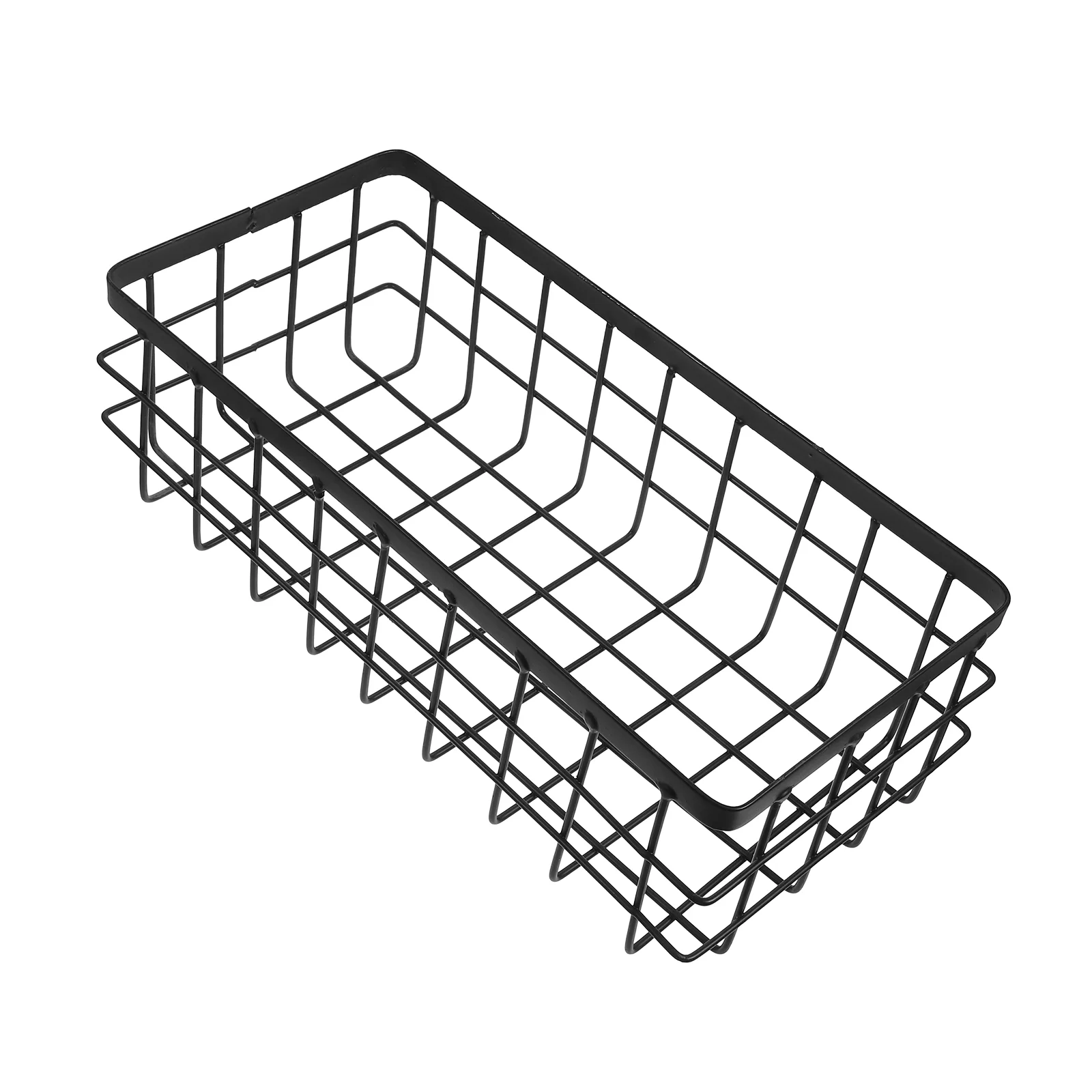 Metal Storage Basket Shelves Rack Black Corner Shelf and Organization Sundries Bathroom Sundry Hanging