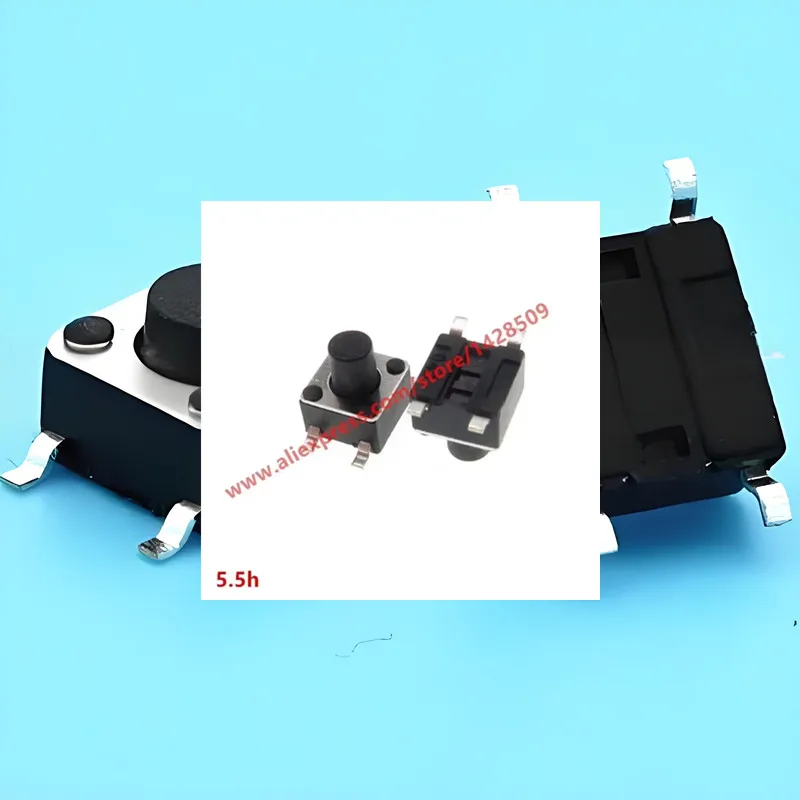 

900PCS/LOT 4.5x4.5X5.5mm Panel PCB Momentary Tactile Tact Mini Push Button Switch SMT 4pin