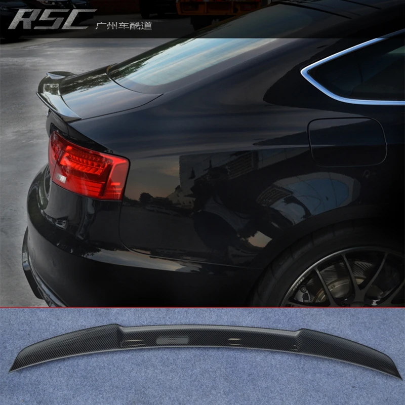 M4 style A5 Carbon Fiber Rear Trunk spoiler wing for Audi A5 4Door 2010-2015