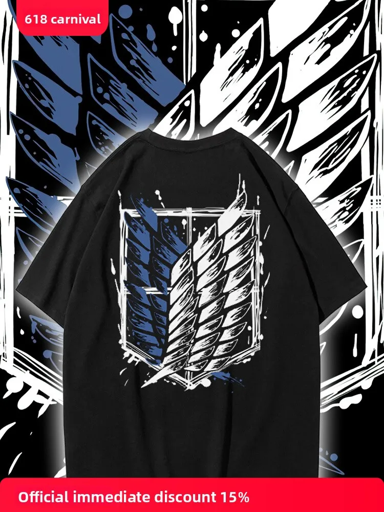 ataque-ao-tita-derivados-de-animacao-asas-da-liberdade-impresso-manga-curta-camiseta-masculina-e-feminina-moda-solta-algodao-topo