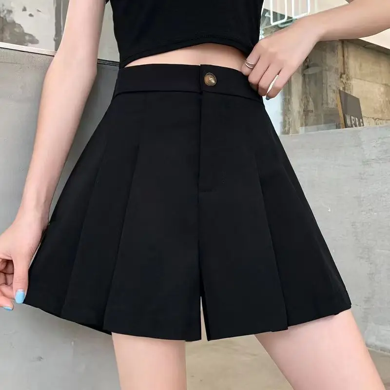 

Baggy Culotte Shorts for Women Loose Skirt Pants Short Woman Women's Summer XL Jorts 2000s Clothes Y2k XXL New In Elegant Normal