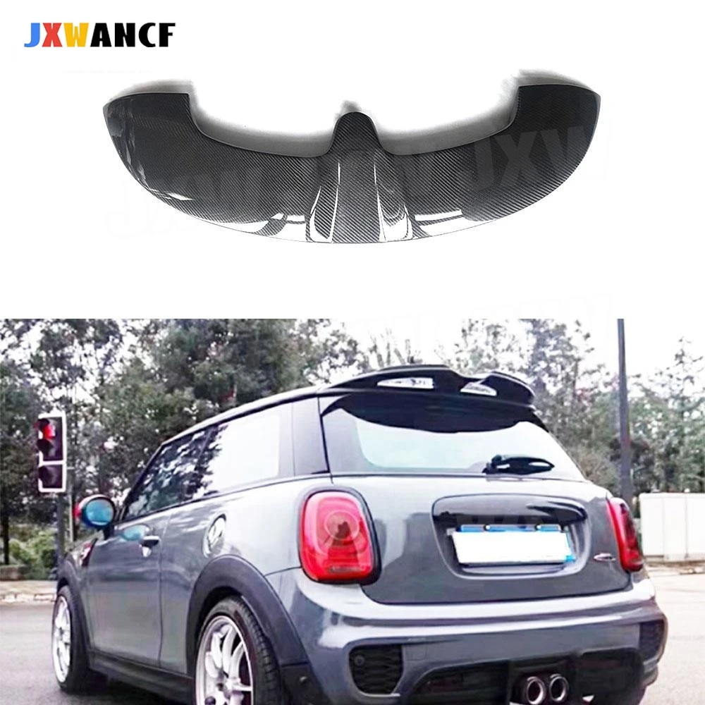

JXWANCF High Quality Carbon Fiber/FRP Rear Roof Spoiler Wing Tail Trunk Boot Lip Wing For BMW Mini F55 F56 Cooper 2014-2016