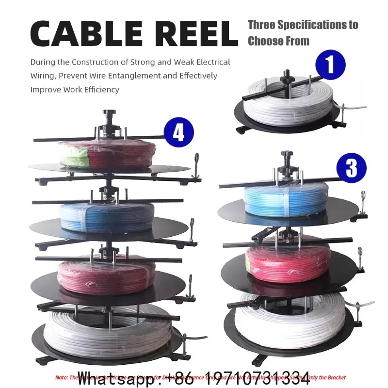 

BV Wire Dispenser Rack Cable Dispenser Cable Caddy Electrician Discharge Tray for Power Cable Video Discharge Stand