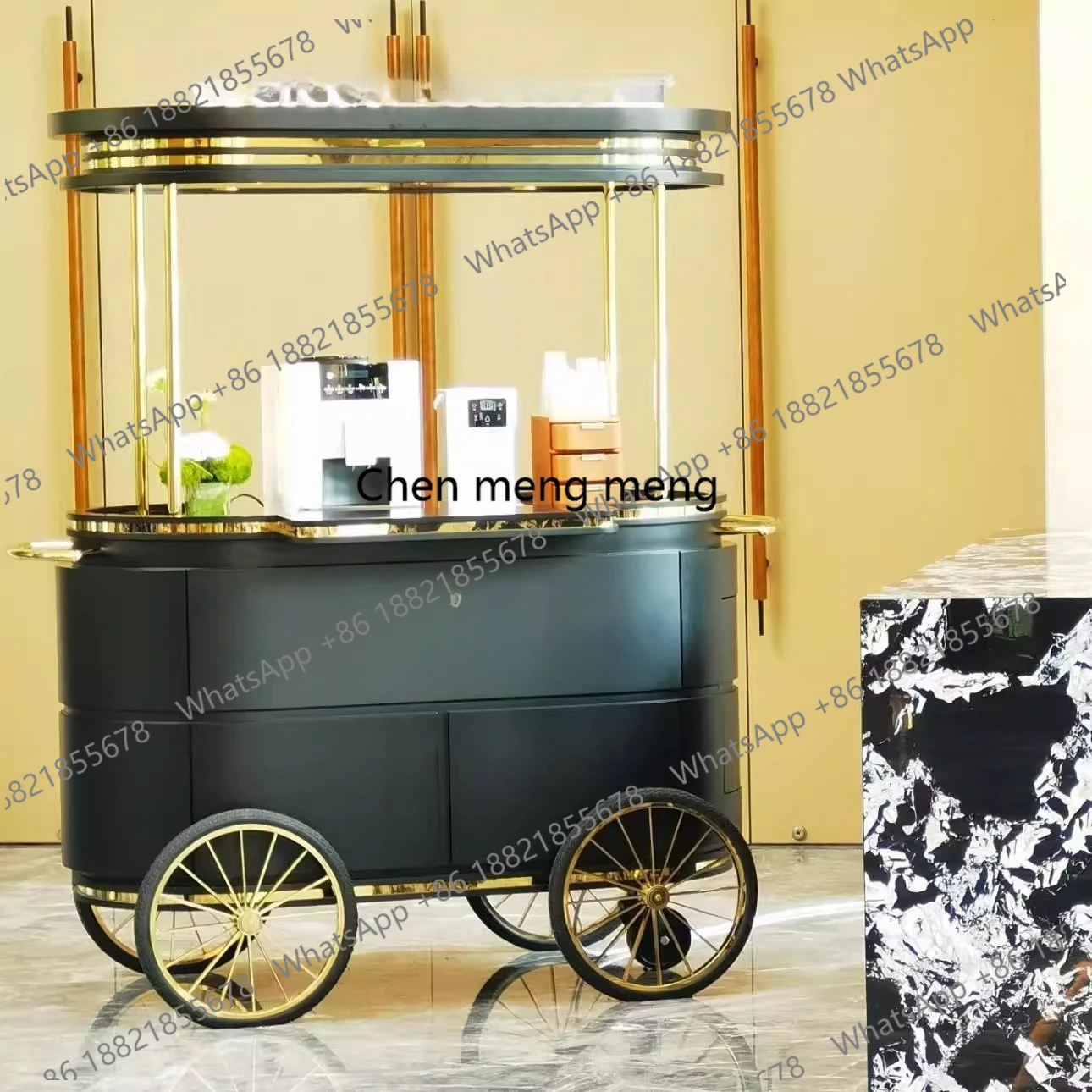 Hotel display car Commercial sales car High-end restaurant product drainage car, promotional vehicle
