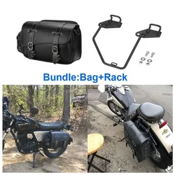 For Rebel 500 2017-2023 Motorcycle Saddlebag Side Tool Bag 10L Leather Waterproof Saddle Bag For Honda Rebel CMX500 300 250 1100