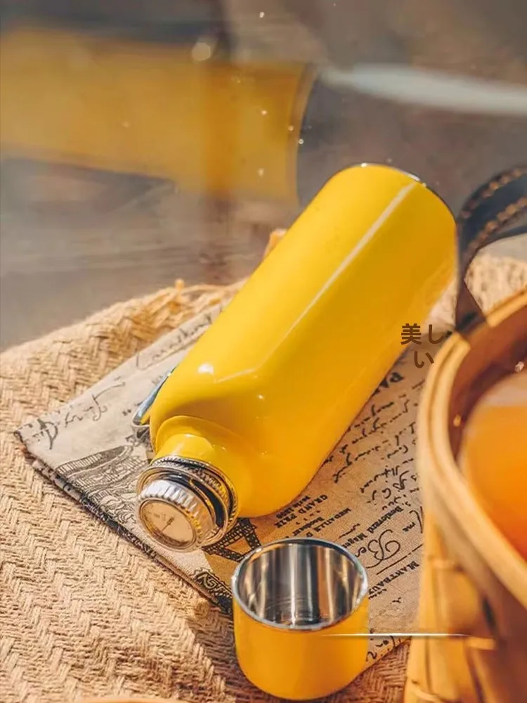 Tetera Yuan Cha, Termo de Acero Inoxidable, Hervidor de Agua, Estilo Chino, para Uso Doméstico, Botella para Preparar Té