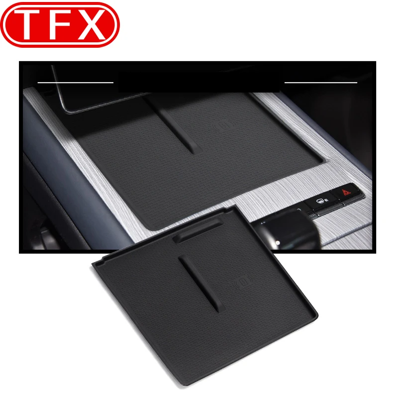 For Geely Atlas II Starray Car Styling Central Control Wireless Charging Silicone Pad Central Storage Dustproof Mat Acccessories