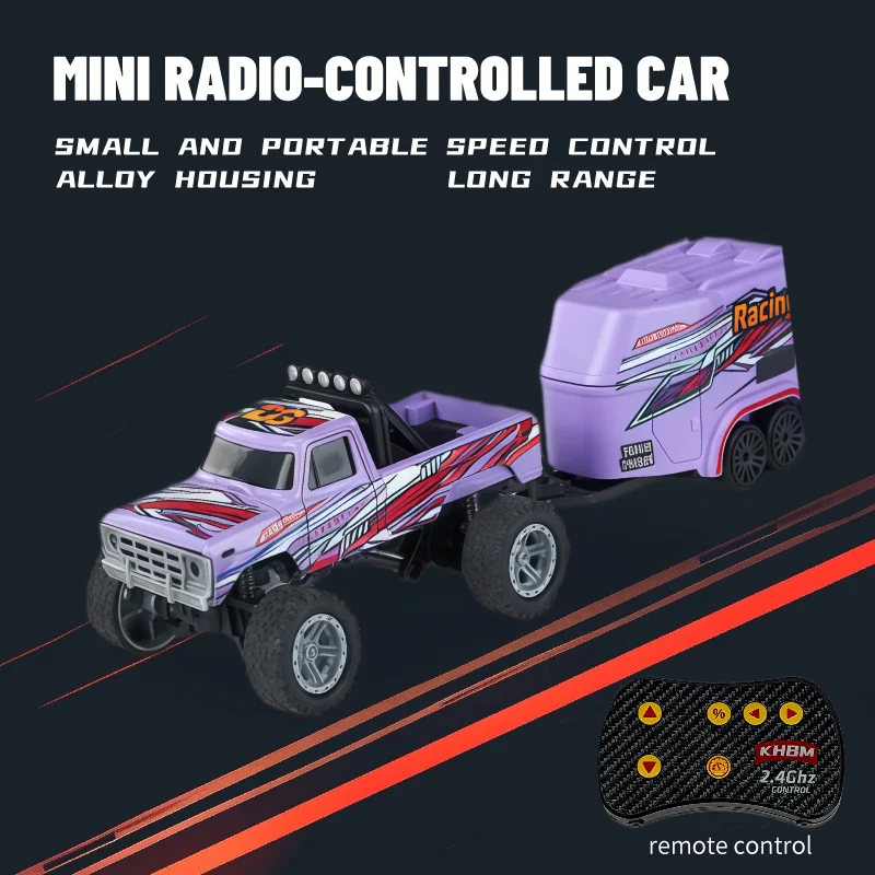 Nieuwe RC Auto MINI Legering 1/64 Afstandsbediening Auto Handig om 60 Minuten Werktijd te dragen Kinderen Geschenken Elektronisch Speelgoed - afbeelding 1