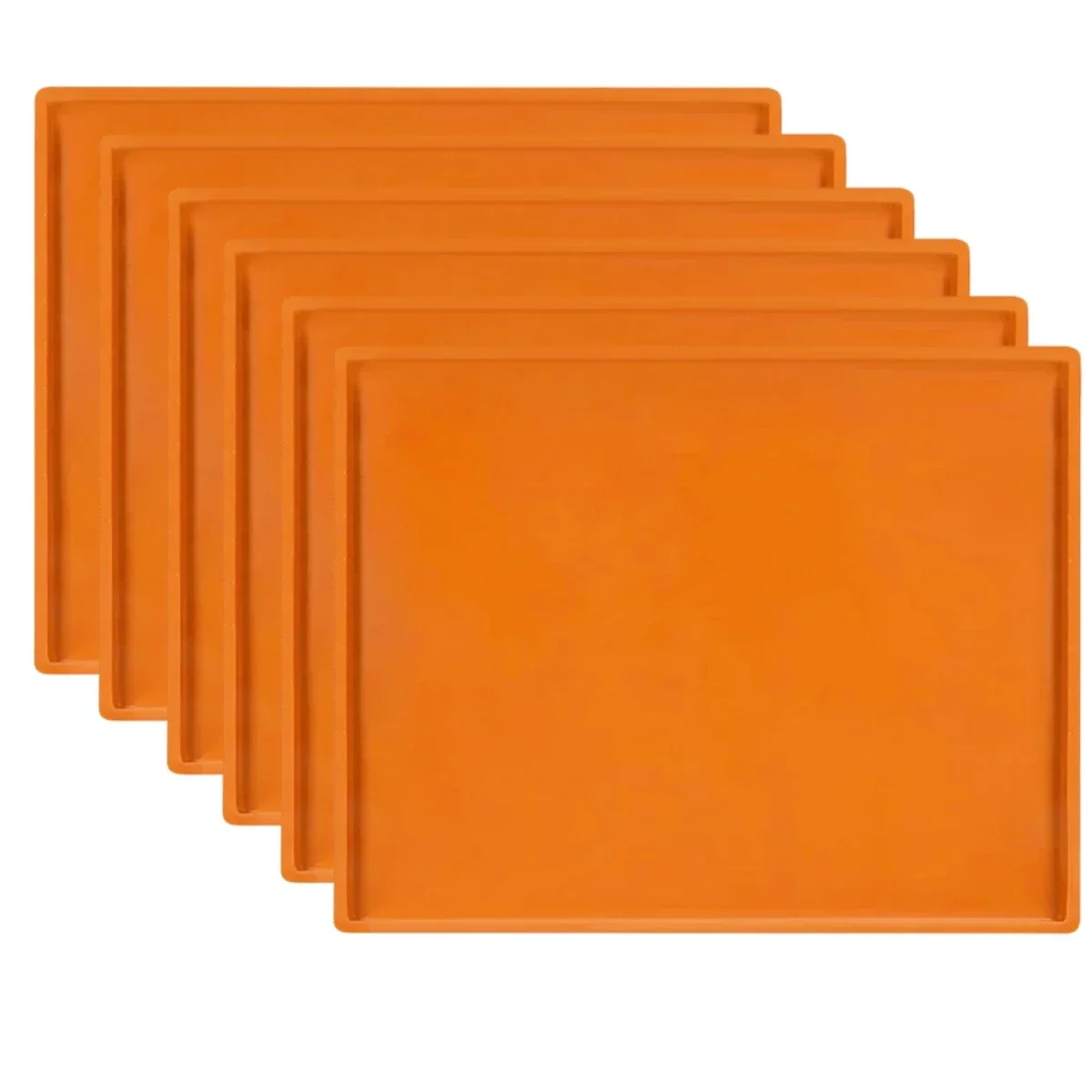6Pcs Silicone Baking Tray Liner Dryer Mat Non-stick Dehydrator Sheets For Cosori 31x26x0.9cm Baking Mats Food Dehydrators