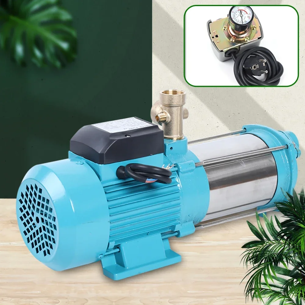 Centrifugal Pump 1300 W Garden Pump Domestic Water System with Pressure Gauge and Pressure Switch 9.8 Bar 6000 L/H