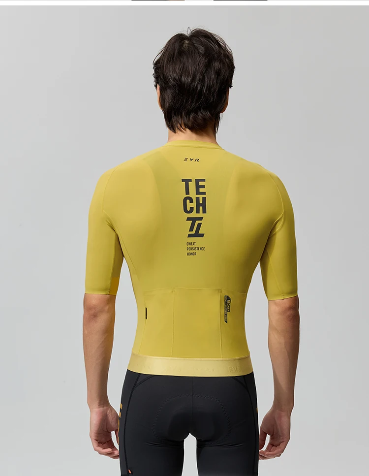 EVR Pro Sommer Herren-Radtrikot Kurzarm Schnelltrocknend Atmungsaktiv Durchgehender Reißverschluss Rennrad-Oberteil Hochelastisches Radtrikot – Detail 19