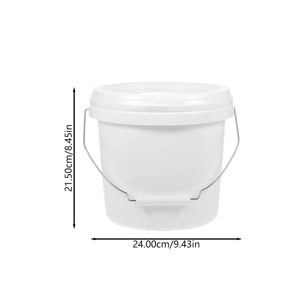 دلو طلاء سعة 1.75 جالون مع غطاء حاوية صبغية مستديرة مقاومة للطعام وخفيفة الوزن لخلط الألوان #2