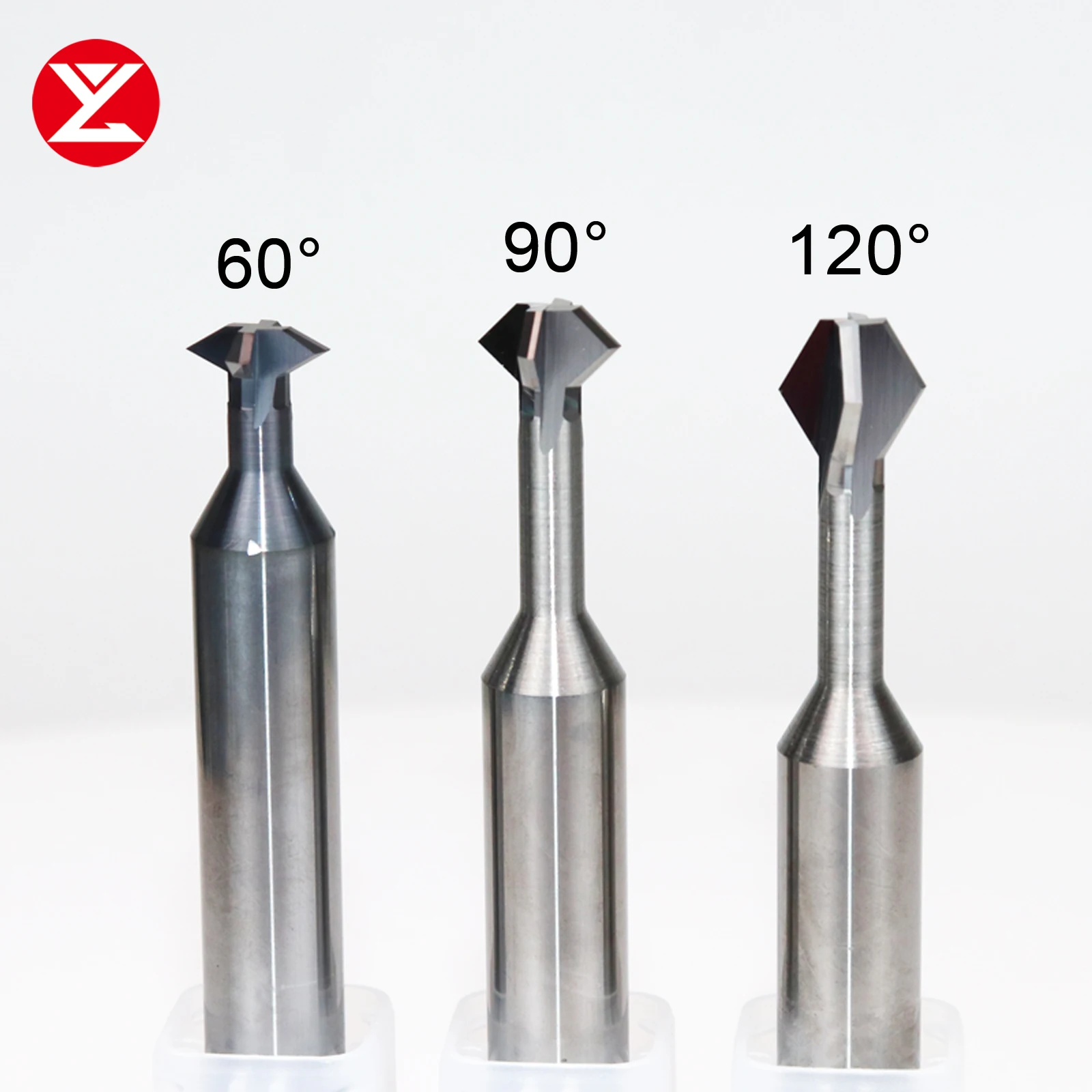 Carbide Dovetail Milling Cutter CNC Tool 60 90 120 Degree 4mm 6mm 8mm 10mm 12mm Tungsten Steel Machining Tool for Metal Endmill