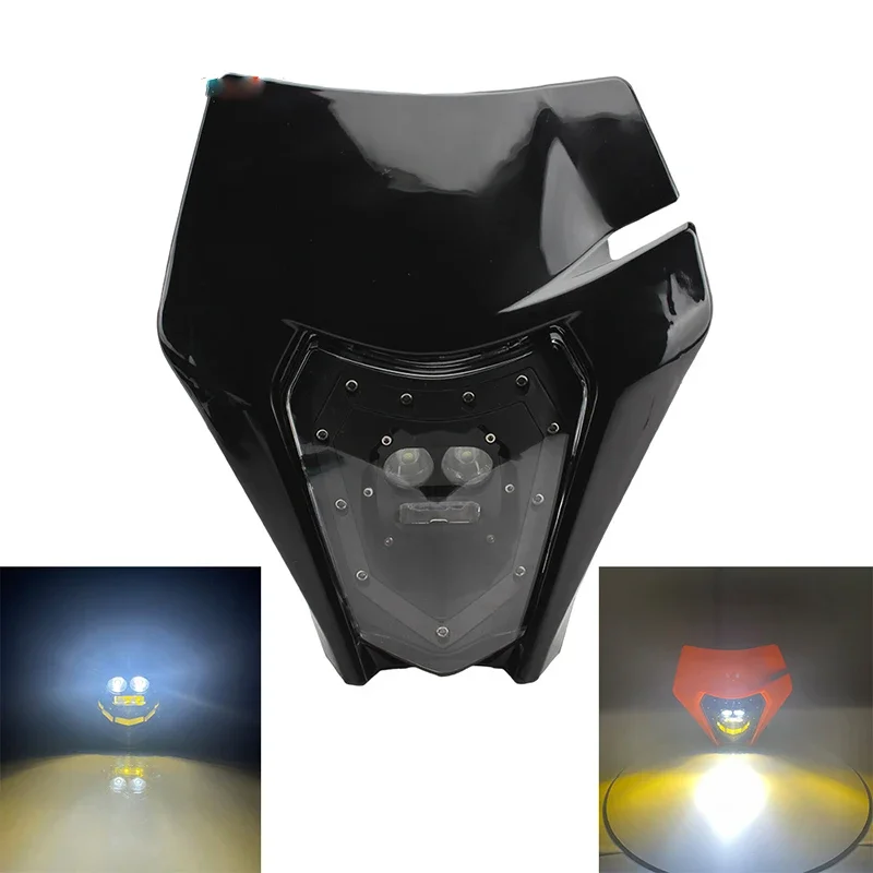 

Motorcycle LED Headlight Plate Motocross Headlamp For KTM EXC 300 450 XC XCF XC-W SX 150-590 Duke 125 Universal Enduro Dirt Bike