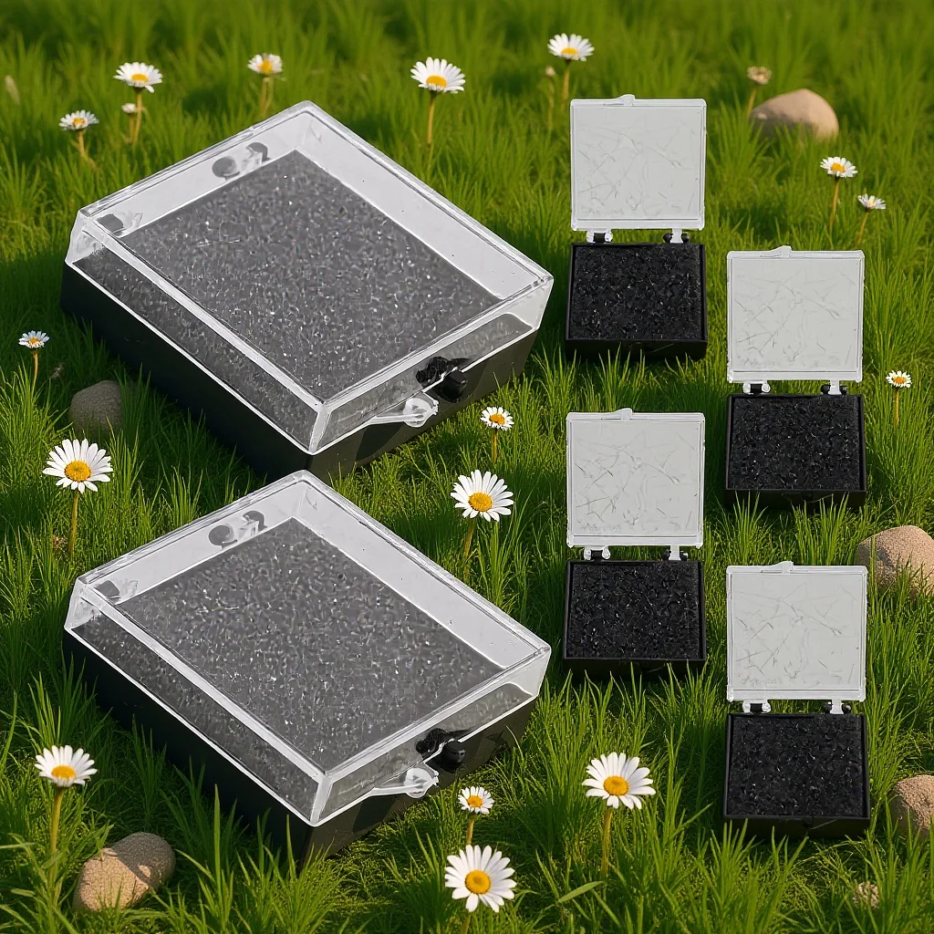 

6Pcs Badge Display Box Delicate Brooch Storage Case Lapel Pin Organizer Desktop Jewelry Display Holder for Home Shop Use