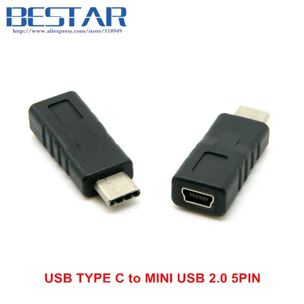 

USB-C USB Type-C type c USB 3.1 Male Connector to Mini USB 2.0 5Pin Female Data Adapter