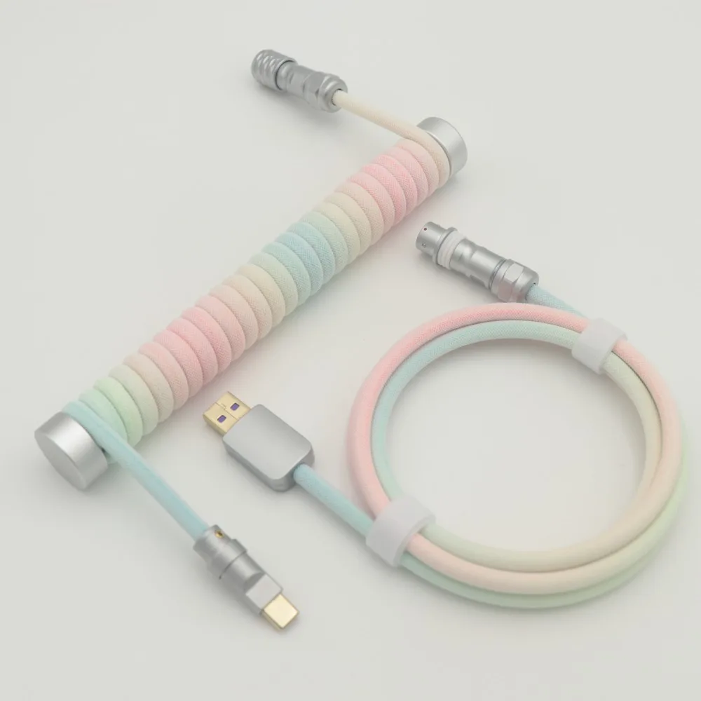 

YouMo Mechanical Keyboard Cable Supports 8k Custom Gamer Keyboard Data Line Handmade USB to Type-C Gaming Accessories Gift